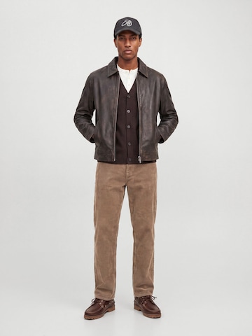 JACK & JONES Baggy Broek 'JPSTAlex Original' in Bruin