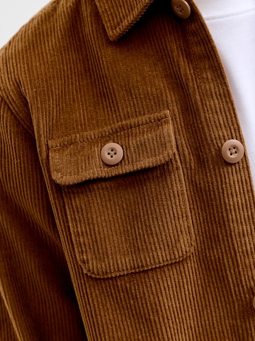 Jack & Jones Junior Средняя посадка Рубашка 'EREGENT' в Коричневый