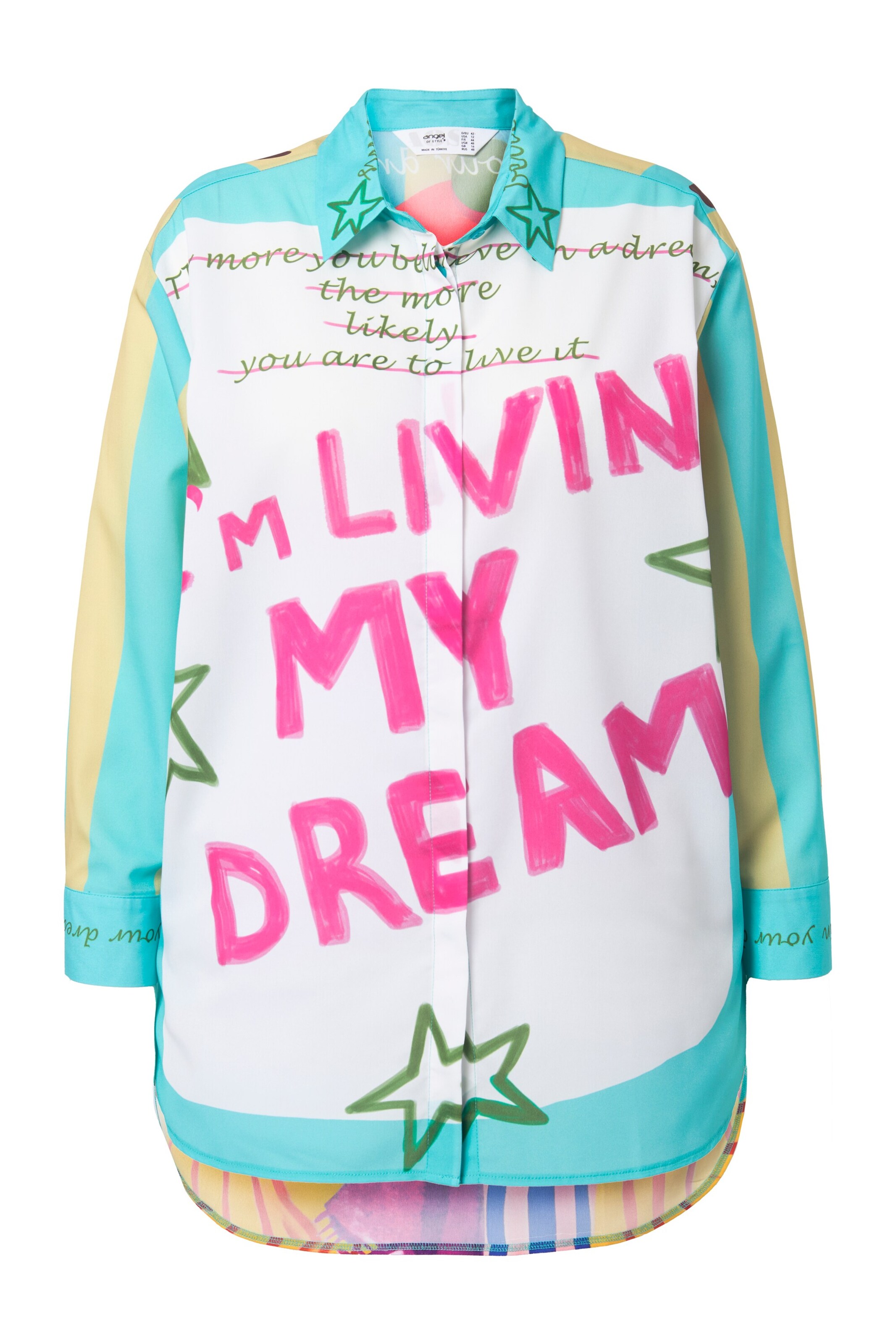 Angel of Style Bluse in Mischfarben: Vorderseite