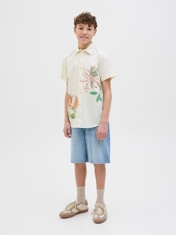 Coupe regular Chemise Jack & Jones Junior en blanc