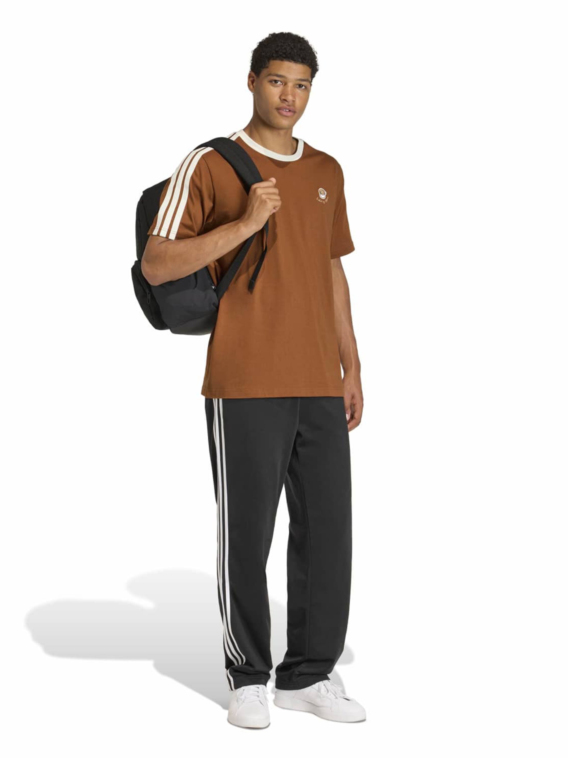 ADIDAS SPORTSWEAR Λειτουργικό μπλουζάκι 'COFFEE CUP' σε καφέ