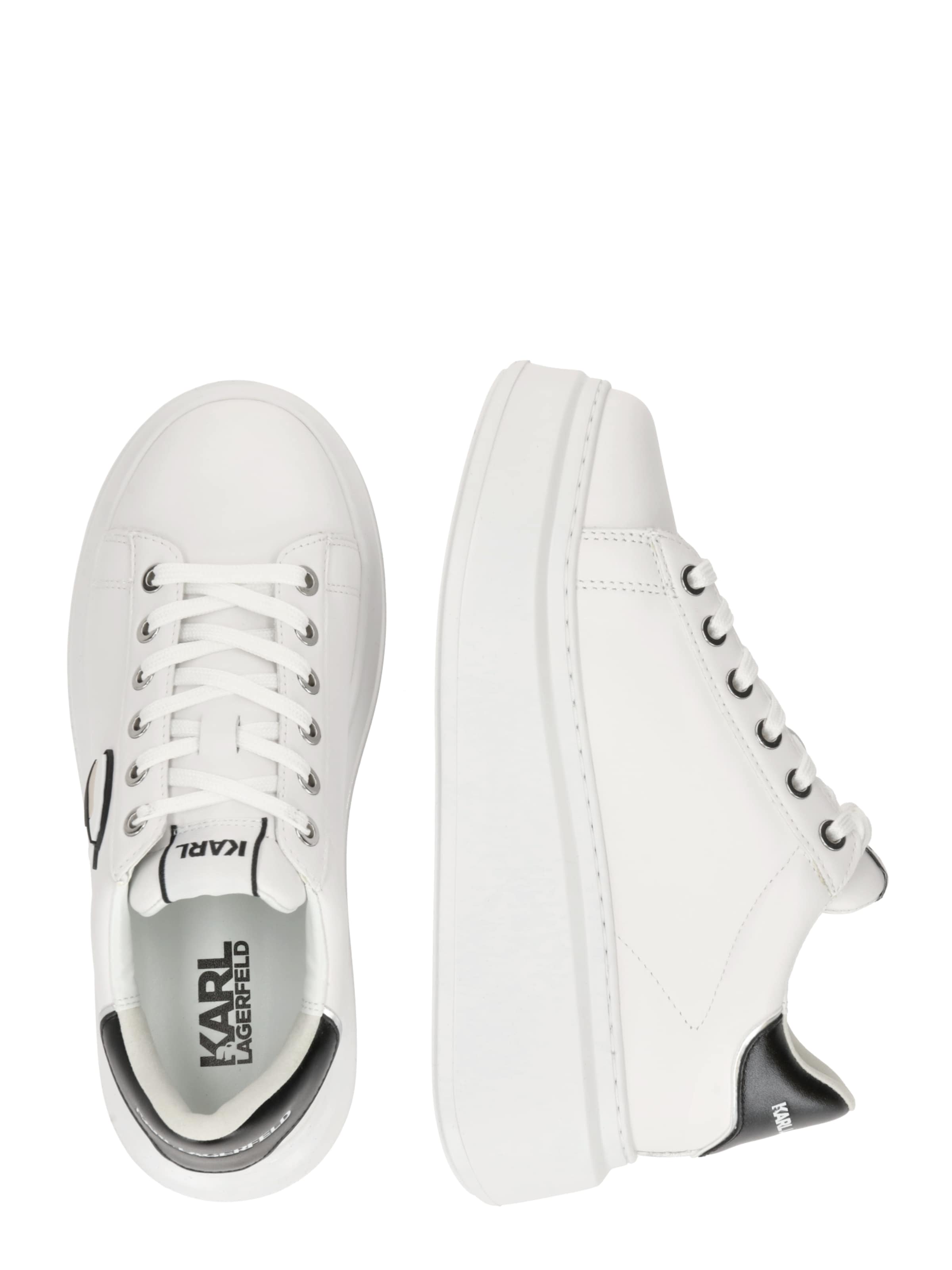 Sneaker low de la Karl Lagerfeld pe alb
