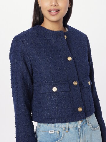 Abercrombie & Fitch Prehodna jakna | modra barva