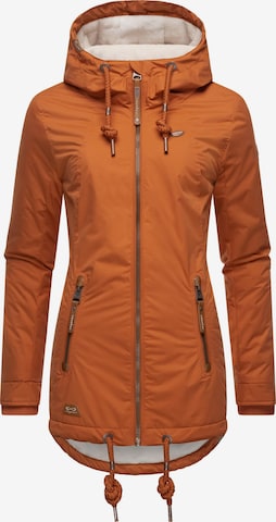 Ragwear Weatherproof jacket 'Zuzka' in Brown: front