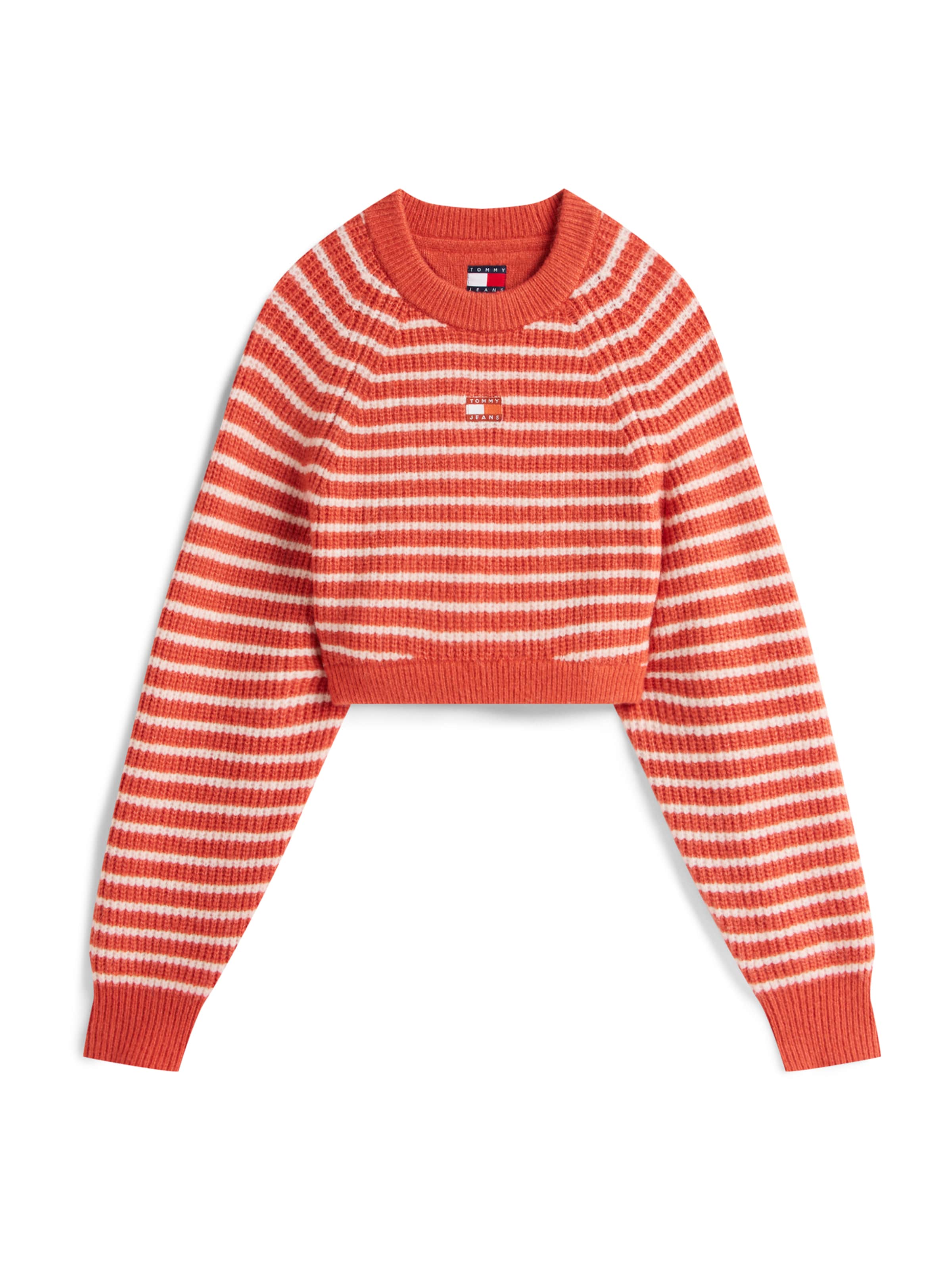 Tommy Jeans Πουλόβερ σε πορτοκαλί: μπροστά