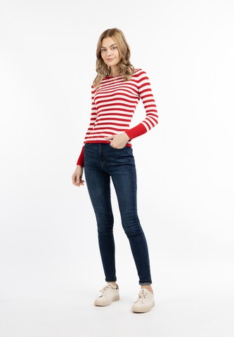 DreiMaster Maritim Pullover 'Palpito' in Rot