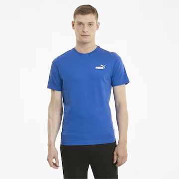 PUMA Performance Shirt 'Essentials' in Blue: front