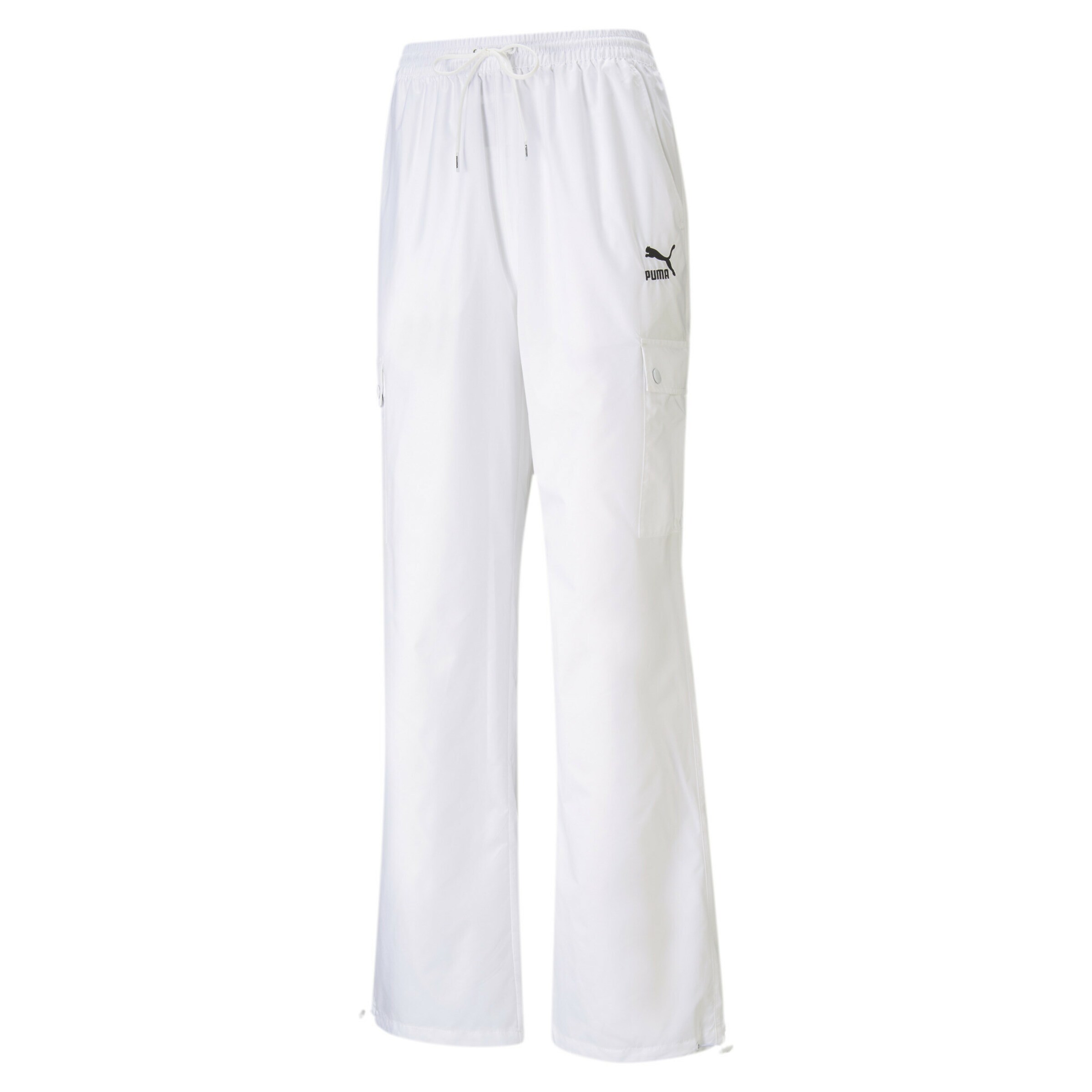 PUMA Bootcut Sporthose in Weiß: Vorderseite