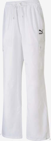 Bootcut Pantaloni sportivi di PUMA in bianco