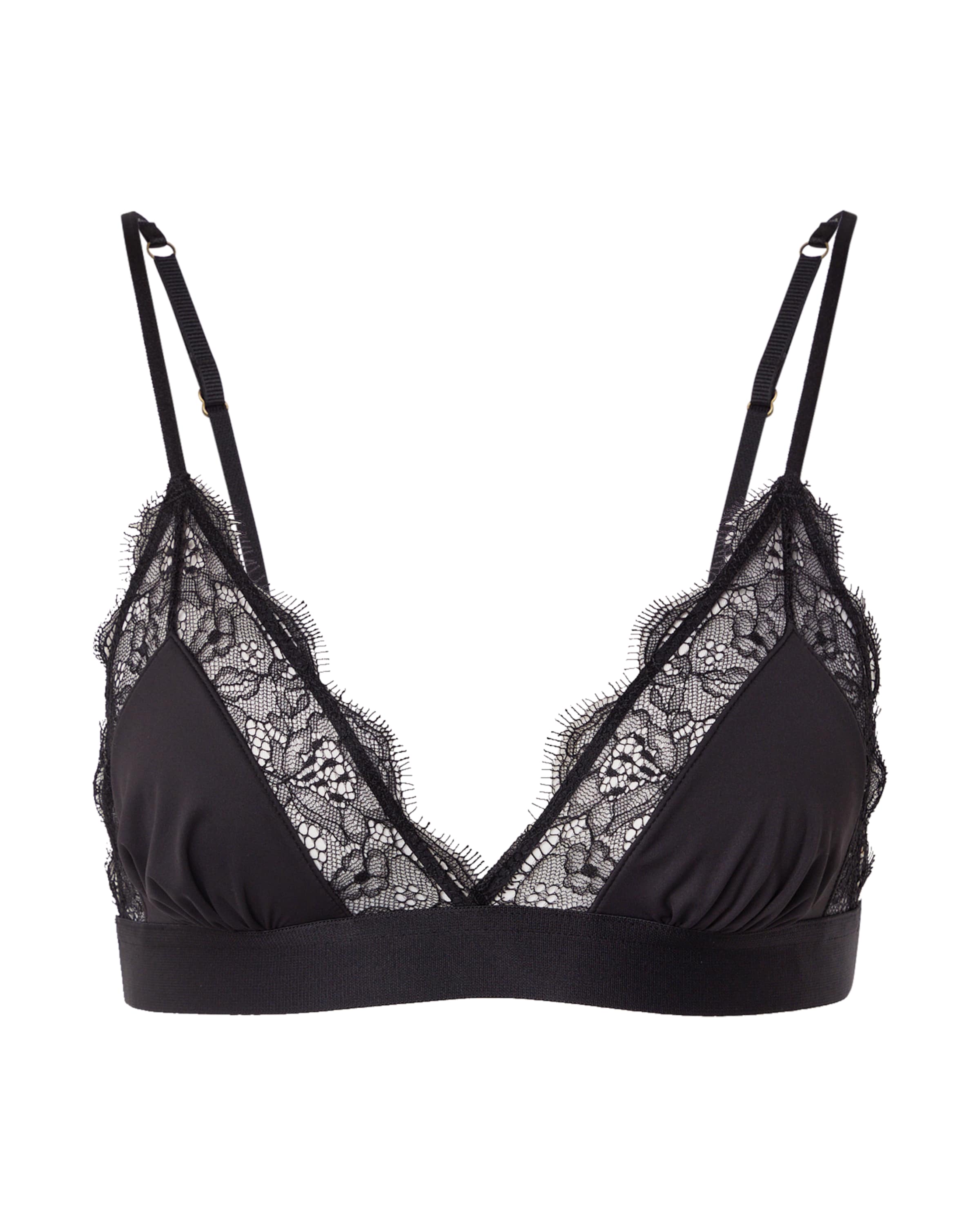 LOVE Stories Trojúhelníková Podprsenka – černá: přední strana