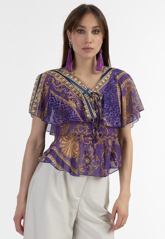 faina - Blusa en lila: frente