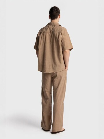 Giesto Comfort fit Overhemd in Bruin