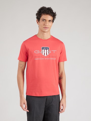 GANT Тениска в червено: отпред