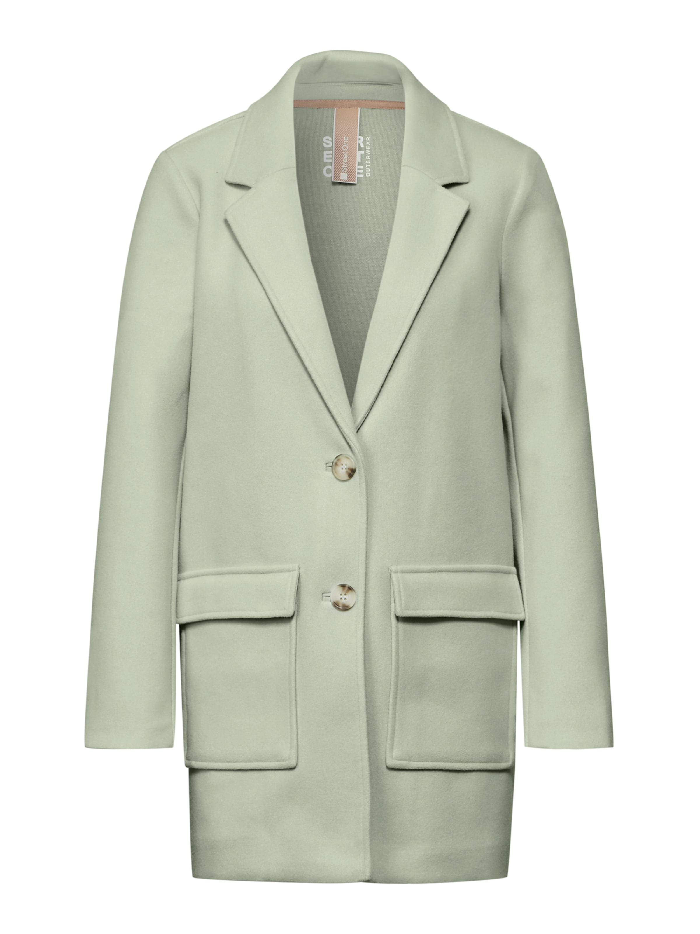 STREET ONE Ανοιξιάτικο και φθινοπωρινό παλτό σε πράσινο: μπροστά
