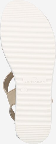 TOM TAILOR Páskové sandály – béžová