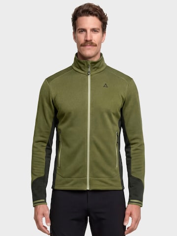 Schöffel Athletic Fleece Jacket 'Milagle' in Green: front