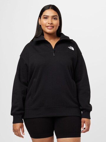 Bluză de molton 'Essential' de la THE NORTH FACE pe negru: față