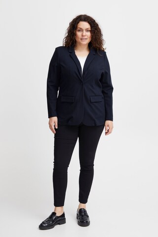 Fransa Curve Blazer in Blau