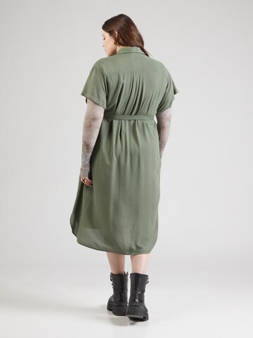 Robe-chemise 'VMBumpy' Vero Moda Curve en vert