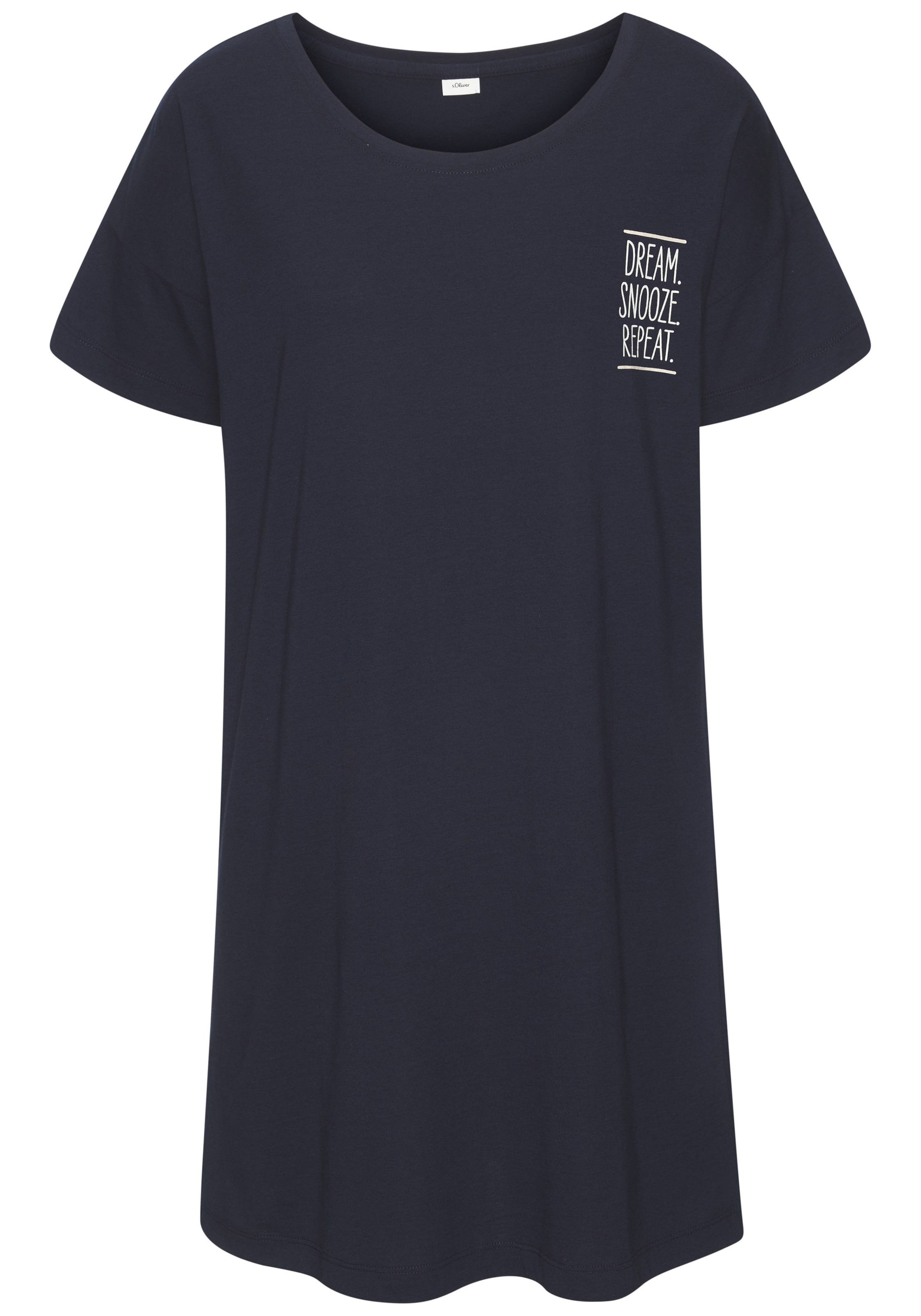 s.Oliver - Camiseta de noche en azul: frente