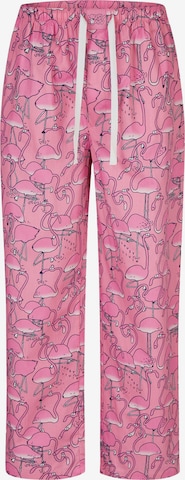 Pantalon de pyjama 'Greater Flamingos' Lousy Livin en rose : devant
