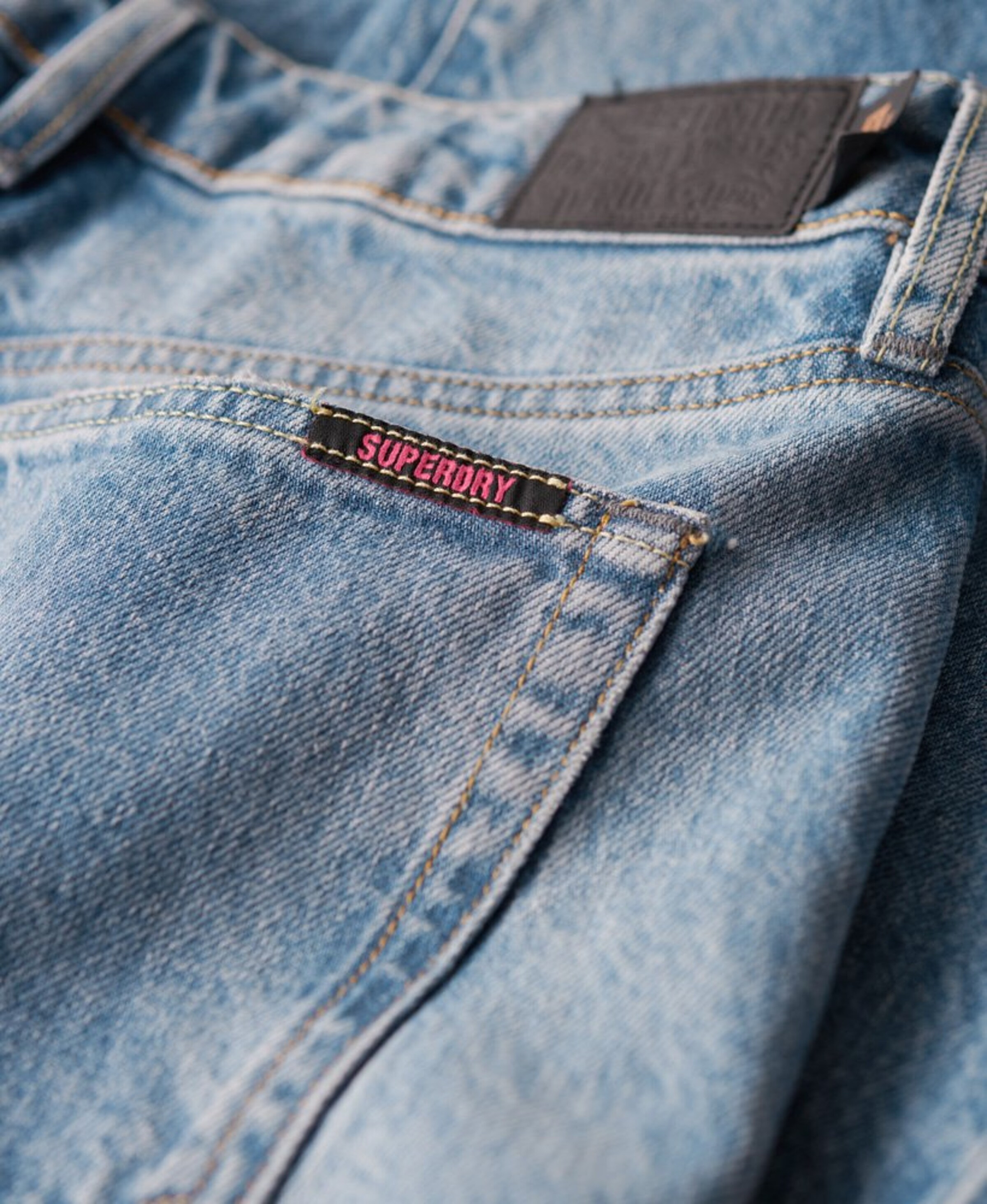 Superdry & Co Loosefit Jeans in Blauw