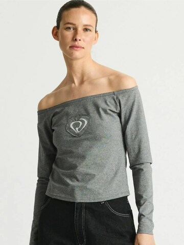 Maglietta ' KyleeRS ' di Résumé in grigio: frontale