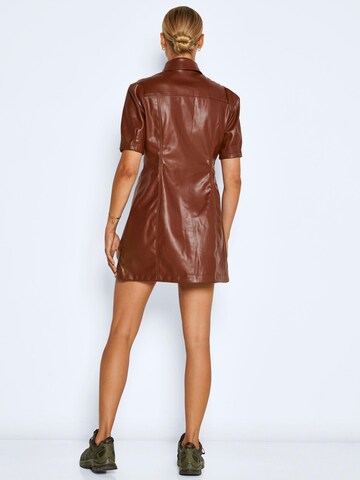 Robe-chemise 'Pushy' Noisy may en marron