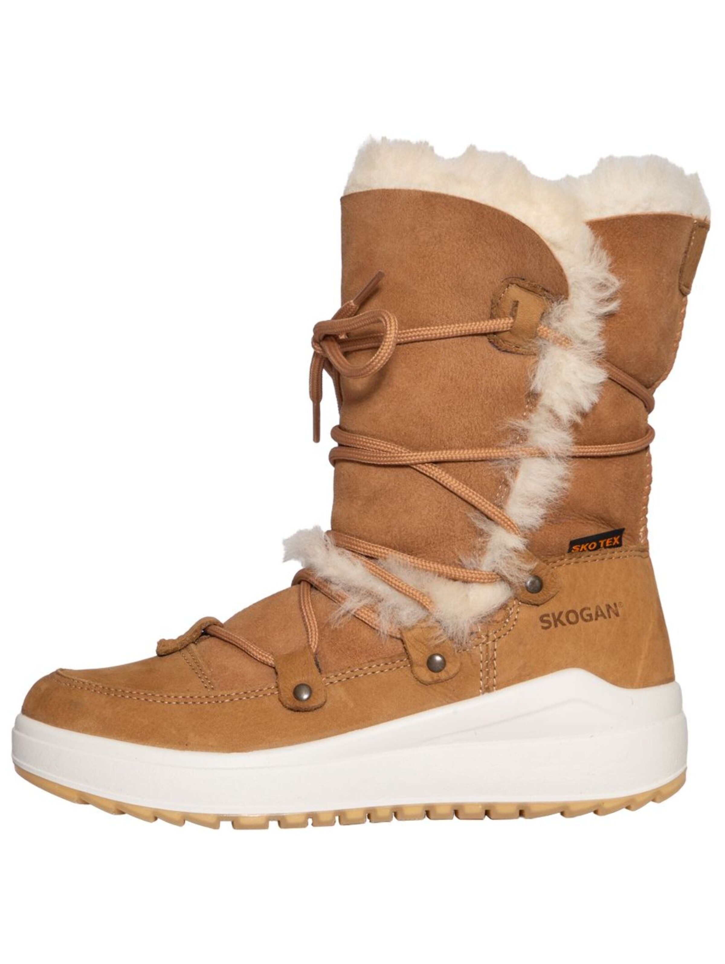 SKOGAN Snow boots in Beige: side
