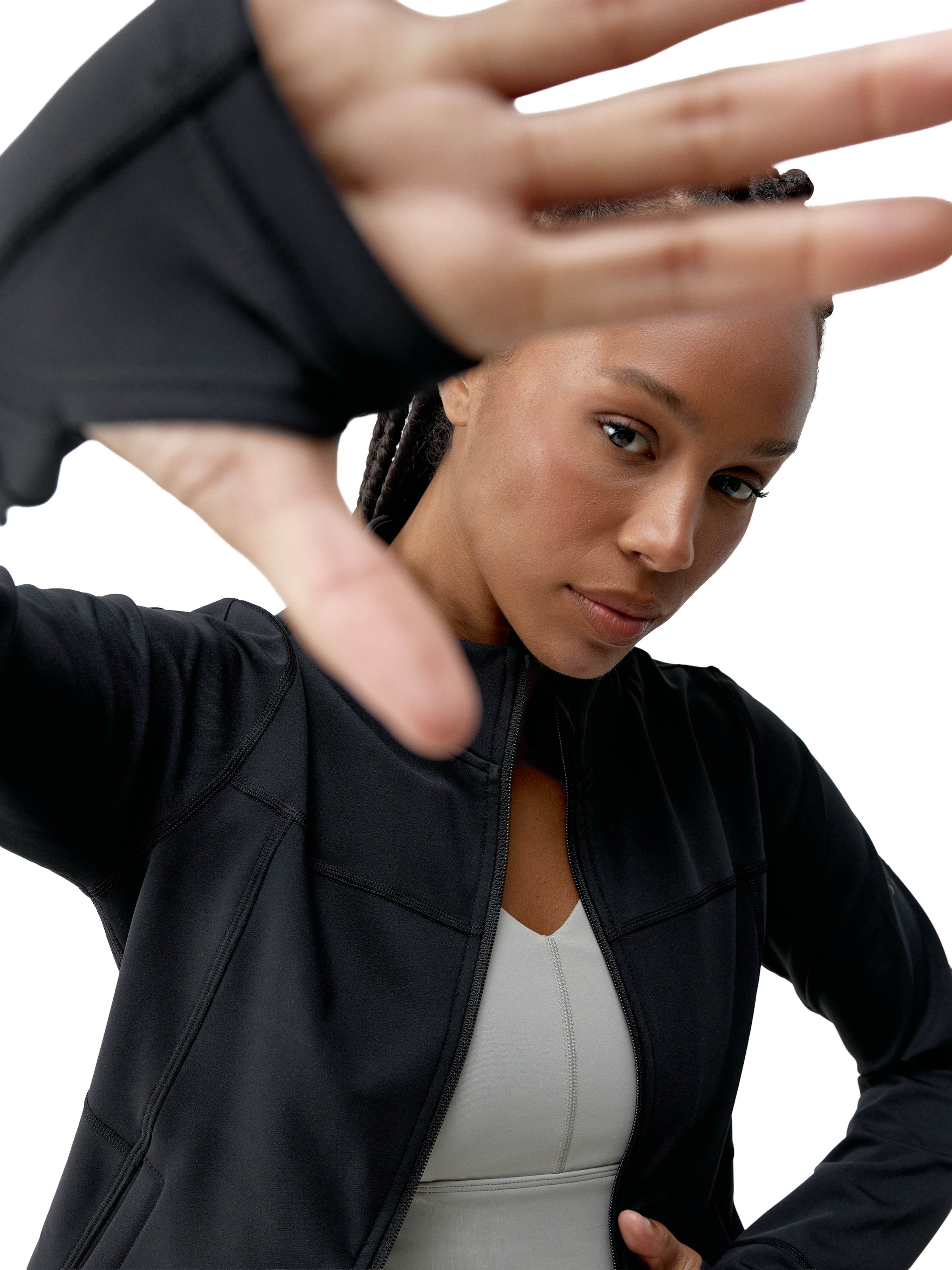 Born Living Yoga Sportjas 'Leya' in Zwart