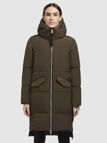 khujo Wintermantel 'Gisel' in Groen: voorkant