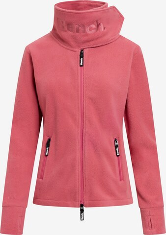 BENCH Fleece Jacket 'Funnel' in Red: front