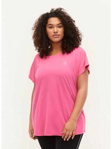 Active by Zizzi Shirt in Pink: front
