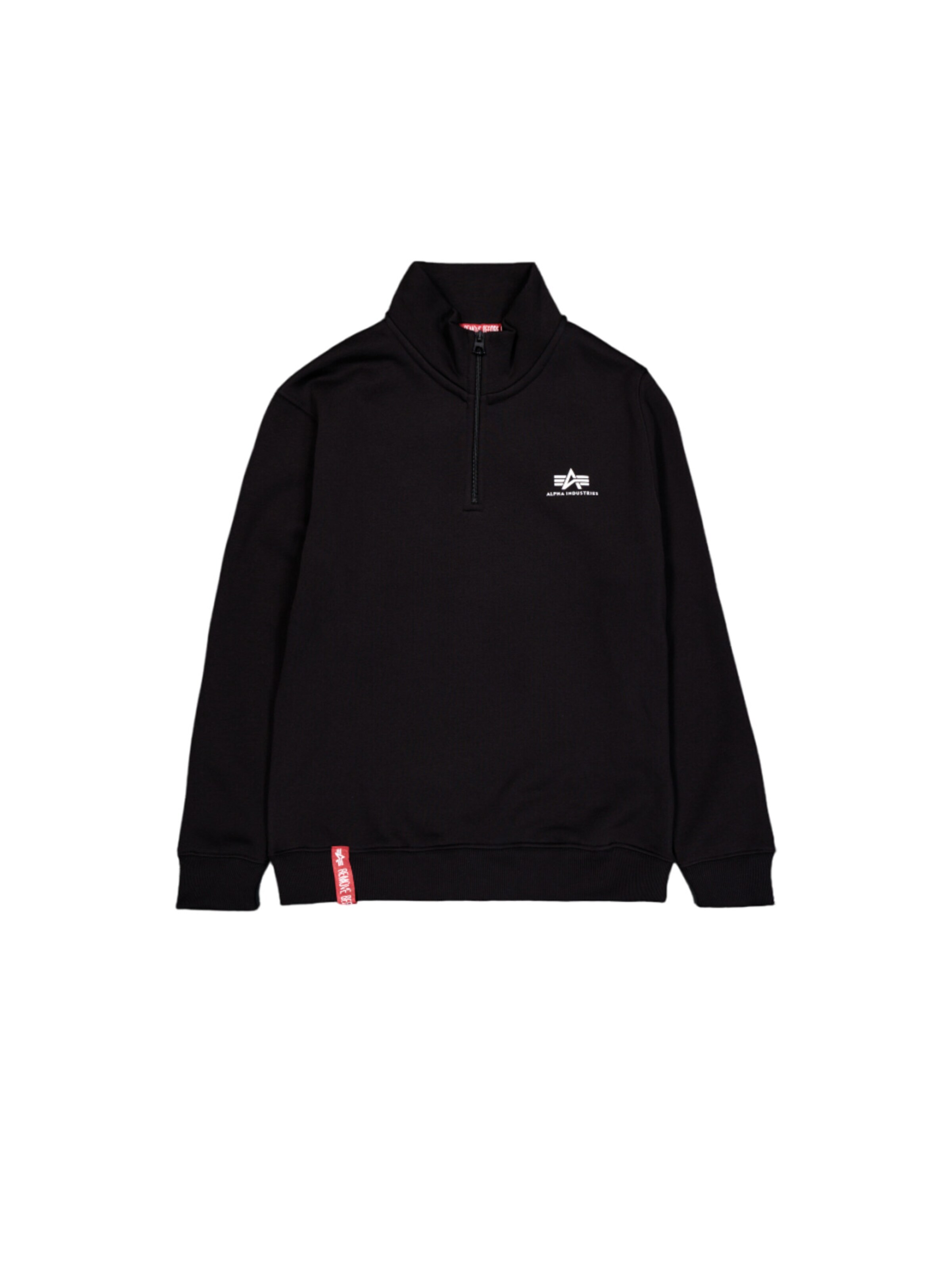 ALPHA INDUSTRIES Sweatshirt in Black: front