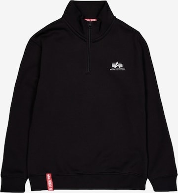 ALPHA INDUSTRIES Sweatshirt in Schwarz: Vorderseite