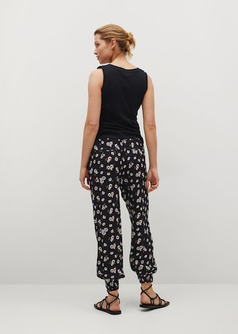 MANGO Tapered Broek 'Kim' in Zwart