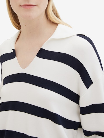 Pull-over TOM TAILOR en blanc