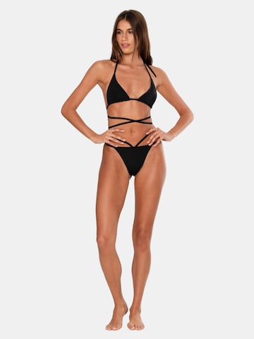 OW Collection Triangel Bikinitop in Schwarz