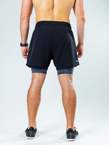 Lifters Slimfit Sporthose 'Hybrid 2-in-1' in Schwarz