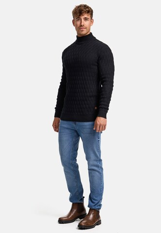INDICODE JEANS Trui 'Alpha' in Zwart