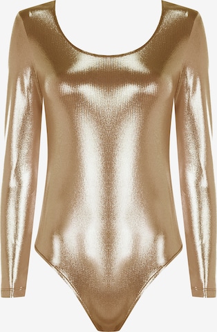 FRESHLIONS Bodysuit 'Stass' in Gold: front