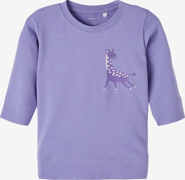 NAME IT - Camiseta 'FOLIE' en lila: frente
