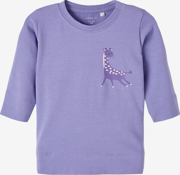 T-Shirt 'FOLIE' NAME IT en violet : devant