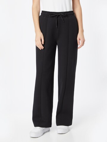 Wide leg Pantaloni di s.Oliver in nero: frontale