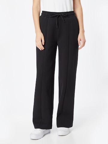 s.Oliver Wide leg Broek in Zwart: voorkant