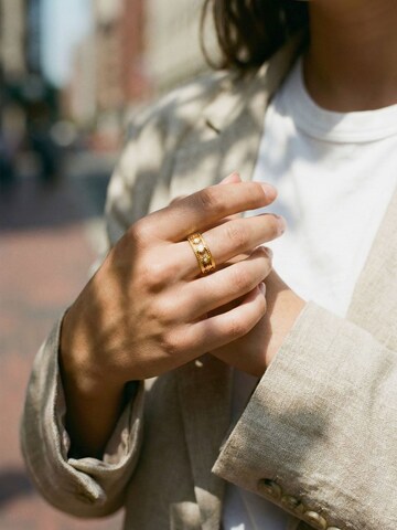 Nemomatheo Ring 'Sunflower - Offener Blumenring' in Gold
