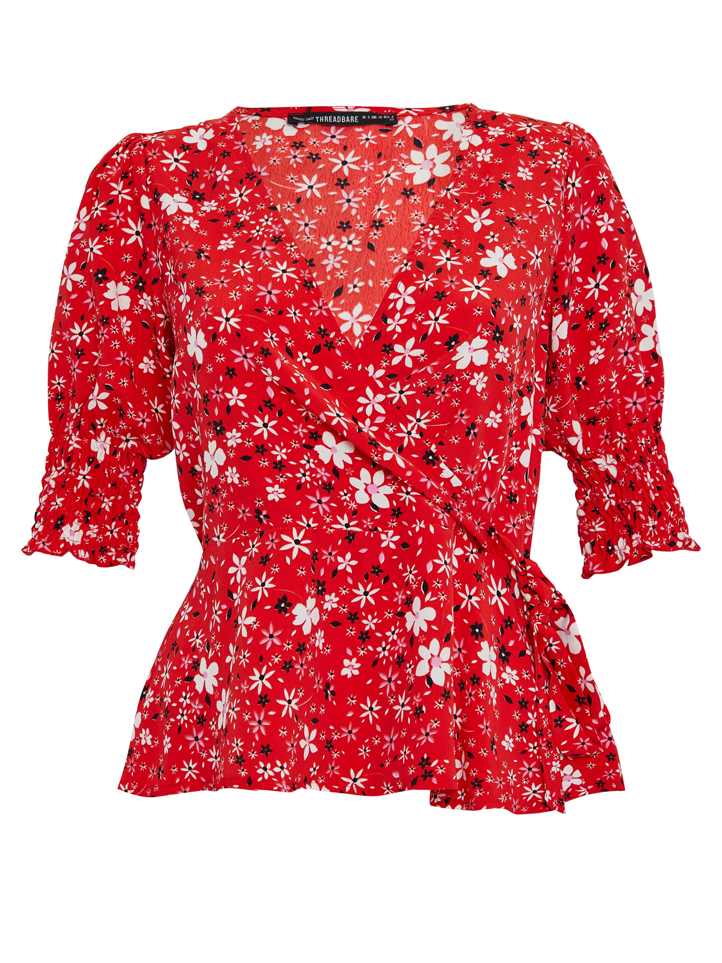 Threadbare Blusentop 'Diana' in Rot: Vorderseite