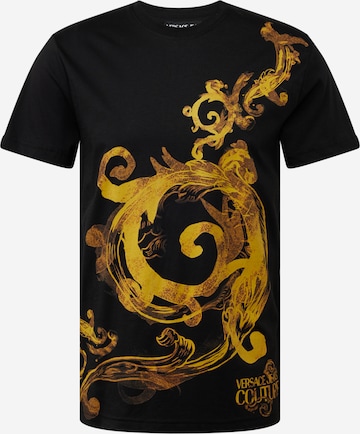 T-Shirt Versace Jeans Couture en noir : devant