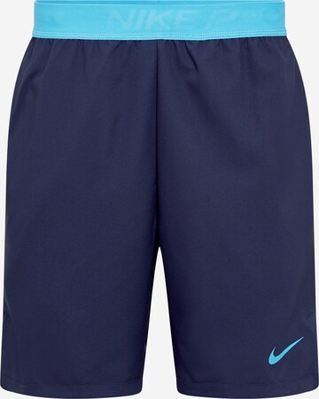 Regular Pantalon de sport 'Flex Vent Max 3.0' NIKE en bleu : devant