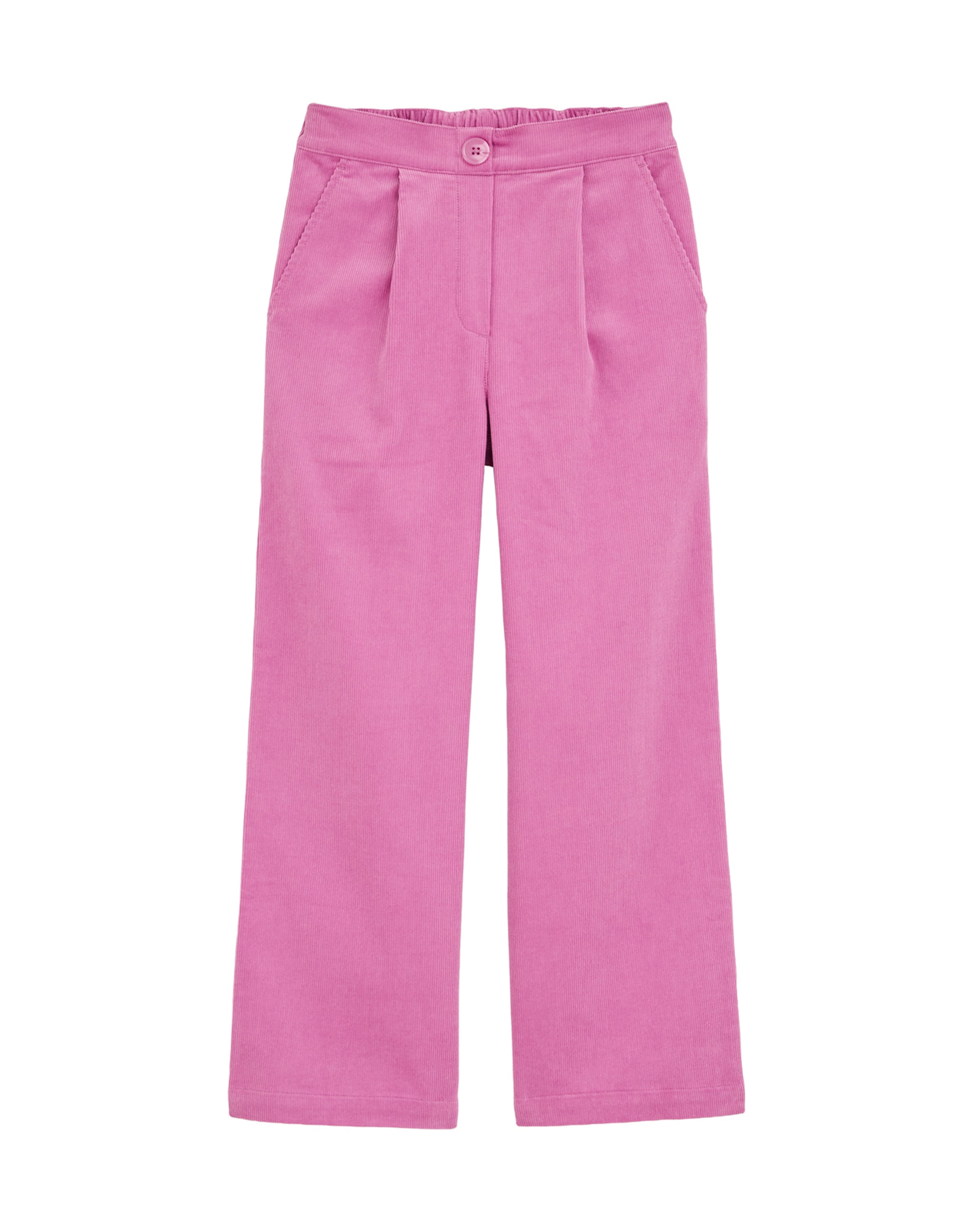 WE Fashion Szeroka nogawka Spodnie w kolorze różowy: przód